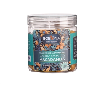 NHÂN HẠT MẮC CA SẤY MẬT ONG - hũ 200 g
